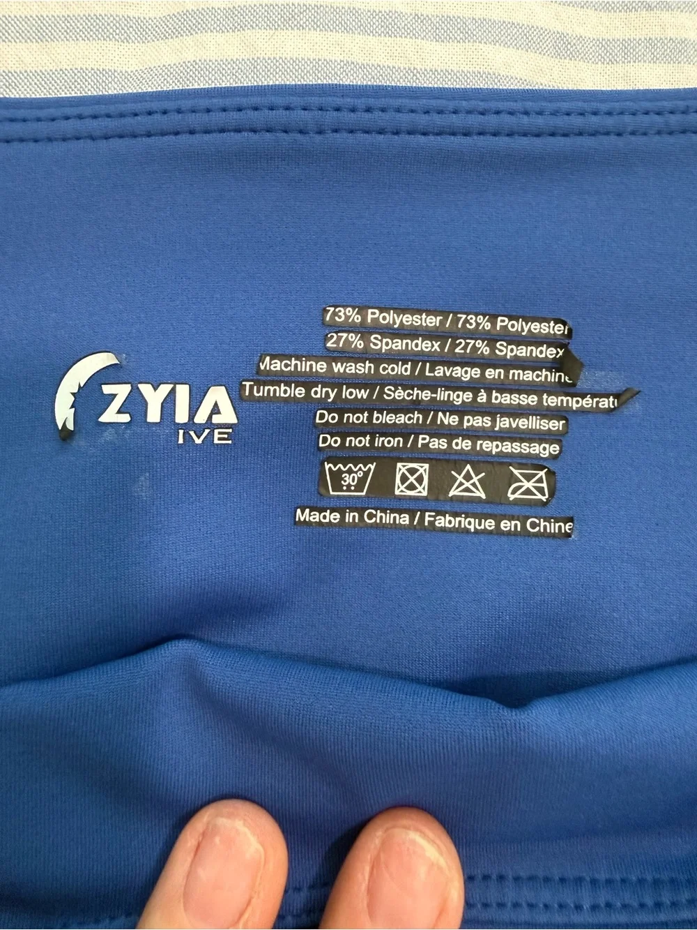 ZYIA Royal Blue and orange Activewear Leggings